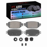 Dynamic Friction 2017-2024 Mazda 3 Rear 4000 HybriDynamic Brake Pads and Hardware Kit by Dynamic Friction Company 4000-2042-01