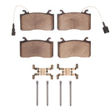 Dynamic Friction 2017-2025 Alfa Romeo Stelvio Front 4000 HybriDynamic Brake Pads and Hardware Kit by Dynamic Friction Company 4000-2052-01