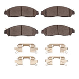 Dynamic Friction 2018-2025 Nissan Leaf Front 4000 HybriDynamic Brake Pads and Hardware Kit by Dynamic Friction Company 4000-2138-01