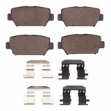 Dynamic Friction 2018-2025 Mitsubishi Eclipse Cross Rear 4000 HybriDynamic Brake Pads and Hardware Kit by Dynamic Friction Company 4000-2156-01