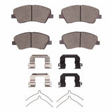 Dynamic Friction 2018-2023 Hyundai Accent Front 4000 HybriDynamic Brake Pads and Hardware Kit by Dynamic Friction Company 4000-2190-01