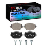 Dynamic Friction 2017-2025 Mercedes-Benz CLS450 Rear 4000 HybriDynamic Brake Pads and Hardware Kit by Dynamic Friction Company 4000-2193-01