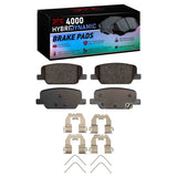 Dynamic Friction 2019-2025 Hyundai Palisade Rear 4000 HybriDynamic Brake Pads and Hardware Kit by Dynamic Friction Company 4000-2199-01