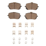 Dynamic Friction 2019-2026 Mercedes-Benz A220 Front 4000 HybriDynamic Brake Pads and Hardware Kit by Dynamic Friction Company 4000-2206-01