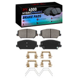Dynamic Friction 2022-2025 Hyundai Kona N Front 4000 HybriDynamic Brake Pads and Hardware Kit by Dynamic Friction Company 4000-2211-02