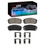 Dynamic Friction 2021-2025 Hyundai Sonata Front 4000 HybriDynamic Brake Pads and Hardware Kit by Dynamic Friction Company 4000-2302-02
