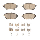 Dynamic Friction 2020-2025 Lexus RX450h+ Rear 4000 HybriDynamic Brake Pads and Hardware Kit by Dynamic Friction Company 4000-2305-01