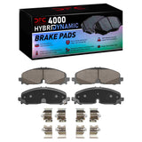 Dynamic Friction 2020-2026 Acura ZDX Front 4000 HybriDynamic Brake Pads and Hardware Kit by Dynamic Friction Company 4000-2371-01