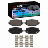 Dynamic Friction 2022-2026 Acura MDX Rear 4000 HybriDynamic Brake Pads and Hardware Kit by Dynamic Friction Company 4000-2397-01