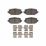 Dynamic Friction 2022-2026 Acura MDX Rear 4000 HybriDynamic Brake Pads and Hardware Kit by Dynamic Friction Company 4000-2397-01