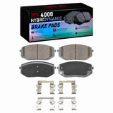 Dynamic Friction 2022-2025 Hyundai Tucson Front 4000 HybriDynamic Brake Pads and Hardware Kit by Dynamic Friction Company 4000-2398-01