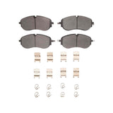 Dynamic Friction 2021-2025 Audi Q4 e-Tron Front 4000 HybriDynamic Brake Pads and Hardware Kit by Dynamic Friction Company 4000-2401-01