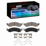 Dynamic Friction 2021-2025 Chevrolet Express 3500 Rear 4000 HybriDynamic Brake Pads and Hardware Kit by Dynamic Friction Company 4000-2406-01