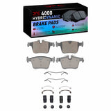 Dynamic Friction 2019-2026 Polestar Polestar 2 Rear 4000 HybriDynamic Brake Pads and Hardware Kit by Dynamic Friction Company 4000-2409-01