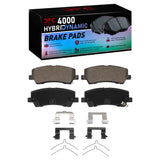 Dynamic Friction 2022-2023 Ford Mustang Rear 4000 HybriDynamic Brake Pads and Hardware Kit by Dynamic Friction Company 4000-2412-01