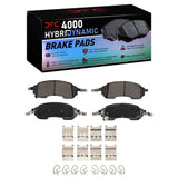 Dynamic Friction 2021-2025 Ford Ranger (USA/Canada) Rear 4000 HybriDynamic Brake Pads and Hardware Kit by Dynamic Friction Company 4000-2414-01