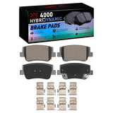 Dynamic Friction 2021-2025 Hyundai Sonata Rear 4000 HybriDynamic Brake Pads and Hardware Kit by Dynamic Friction Company 4000-2417-01