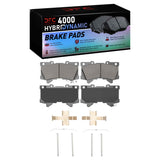 Dynamic Friction 2022-2025 Lexus LX600 Front 4000 HybriDynamic Brake Pads and Hardware Kit by Dynamic Friction Company 4000-2442-01
