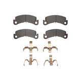 Dynamic Friction 2021-2025 Tesla Model S Front 4000 HybriDynamic Brake Pads and Hardware Kit by Dynamic Friction Company 4000-2443-01