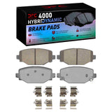Dynamic Friction 2022-2025 Jeep Grand Cherokee Rear 4000 HybriDynamic Brake Pads and Hardware Kit by Dynamic Friction Company 4000-2460-01
