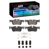Dynamic Friction 2014-2025 BMW 220i (Mexico) Rear 4000 HybriDynamic Brake Pads and Hardware Kit by Dynamic Friction Company 4000-2486-01