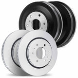 Dynamic Friction 1997-2002 Dodge Dakota Front & Rear Geospec Rotors includes Drums by Dynamic Friction Company 4004-40033