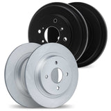 Dynamic Friction 1970-1973 Nissan 240Z Front & Rear Geospec Rotors includes Drums by Dynamic Friction Company 4004-67000