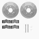 Dynamic Friction 1963-1982 Chevrolet Camaro Front Geospec Rotors with Heavy Duty Brake Pads w/Hardware by Dynamic Friction Company 4212-47062