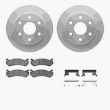 Dynamic Friction 1999-2008 Cadillac Escalade EXT Front Geospec Rotors with Heavy Duty Brake Pads w/Hardware by Dynamic Friction Company 4212-48003