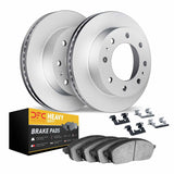 Dynamic Friction 1971-1989 Chevrolet C30 Pickup Front Geospec Rotors with Heavy Duty Brake Pads w/Hardware by Dynamic Friction Company 4212-48077
