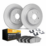Dynamic Friction 1997-2004 Ford Expedition Rear Geospec Rotors with Heavy Duty Brake Pads w/Hardware by Dynamic Friction Company 4212-99152