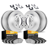 Dynamic Friction 1999-2005 Ford F-250 Super Duty Front & Rear Geospec Rotors with Heavy Duty Brake Pads w/Hardware by Dynamic Friction Company 4214-54023