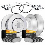 Dynamic Friction 2019-2025 Mercedes-Benz Sprinter 2500 Front & Rear Geospec Rotors Heavy Duty Padsw/Sensor/Hardware by Dynamic Friction Company 4224-40013