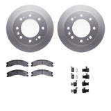 Dynamic Friction 2011-2019 Chevrolet Silverado 2500 HD Front Geospec Rotors Ultimate Duty Perf Brake Pads w/Hardware by Dynamic Friction Company 4412-48031