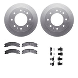 Dynamic Friction 2011-2019 Chevrolet Suburban 3500 HD Rear Geospec Rotors Ultimate Duty Perf Brake Pads w/Hardware by Dynamic Friction Company 4412-48033
