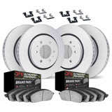 Dynamic Friction 2003-2007 Chevrolet Silverado 1500 Front & Rear Geospec Rotors Ultimate Duty Perf Pads w/Hardware by Dynamic Friction Company 4414-48002