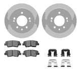 Dynamic Friction 2010-2010 Hyundai Elantra Rear Geospec Rotors with 5000 Advanced Brake Pads w/Hardware by Dynamic Friction Company 4512-03133