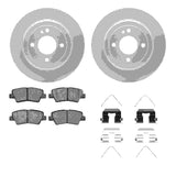 Dynamic Friction 2012-2023 Dodge Attitude Rear Geospec Rotors with 5000 Advanced Brake Pads w/Hardware by Dynamic Friction Company 4512-03162