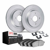 Dynamic Friction 2012-2023 Dodge Attitude Rear Geospec Rotors with 5000 Advanced Brake Pads w/Hardware by Dynamic Friction Company 4512-03162