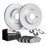 Dynamic Friction 2012-2017 Dodge Attitude Front Geospec Rotors with 5000 Advanced Brake Pads w/Hardware by Dynamic Friction Company 4512-03163