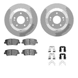 Dynamic Friction 2010-2019 Hyundai Santa Fe Rear Geospec Rotors with 5000 Advanced Brake Pads w/Hardware by Dynamic Friction Company 4512-03174