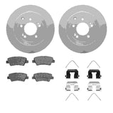Dynamic Friction 2016-2022 Hyundai Tucson Rear Geospec Rotors with 5000 Advanced Brake Pads w/Hardware by Dynamic Friction Company 4512-03176