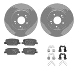Dynamic Friction 2019-2025 Hyundai Palisade Rear Geospec Rotors with 5000 Advanced Brake Pads w/Hardware by Dynamic Friction Company 4512-03193