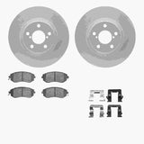 Dynamic Friction 2011-2016 Subaru Impreza Front Geospec Rotors with 5000 Advanced Brake Pads w/Hardware by Dynamic Friction Company 4512-13050
