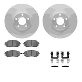 Dynamic Friction 2004-2012 Subaru Legacy Front Geospec Rotors with 5000 Advanced Brake Pads w/Hardware by Dynamic Friction Company 4512-13078