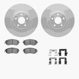 Dynamic Friction 2010-2020 Scion FR-S Front Geospec Rotors with 5000 Advanced Brake Pads w/Hardware by Dynamic Friction Company 4512-13079