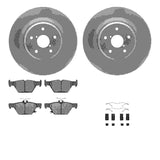 Dynamic Friction 2019-2025 Subaru Ascent Rear Geospec Rotors with 5000 Advanced Brake Pads w/Hardware by Dynamic Friction Company 4512-13087