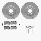 Dynamic Friction 2017-2025 Alfa Romeo Giulia Front Geospec Rotors with 5000 Advanced Brake Pads w/Hardware by Dynamic Friction Company 4512-16004