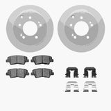 Dynamic Friction 2010-2013 Kia Soul Rear Geospec Rotors with 5000 Advanced Brake Pads w/Hardware by Dynamic Friction Company 4512-21050
