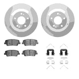 Dynamic Friction 2015-2020 Kia Sorento Rear Geospec Rotors with 5000 Advanced Brake Pads w/Hardware by Dynamic Friction Company 4512-21070